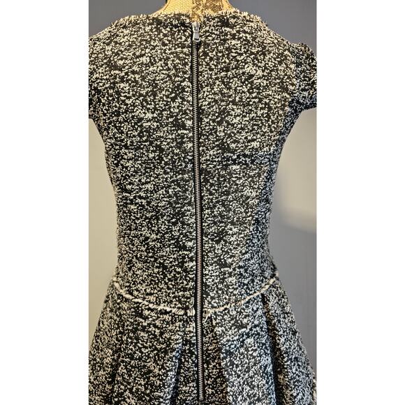 Betsey Johnson Dress Tweed Fit/Flare Black White, Fully Lined, Gorgeous, Sz 6 - Picture 14 of 16